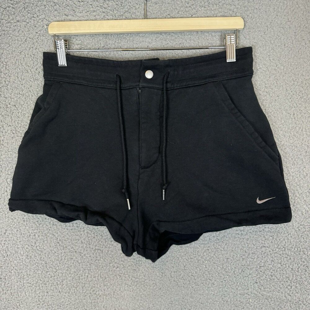 Nike Shorts Women’s M Black Sportswear Club Fleece Drawstring